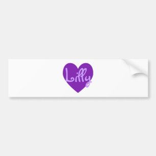 Lilly vid Lila Bildekal