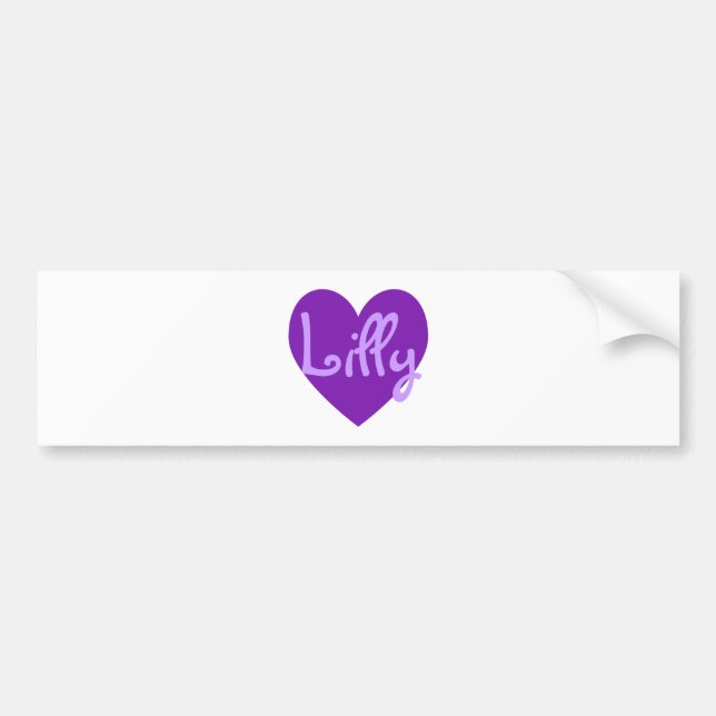 Lilly vid Lila Bildekal (Framsidan)