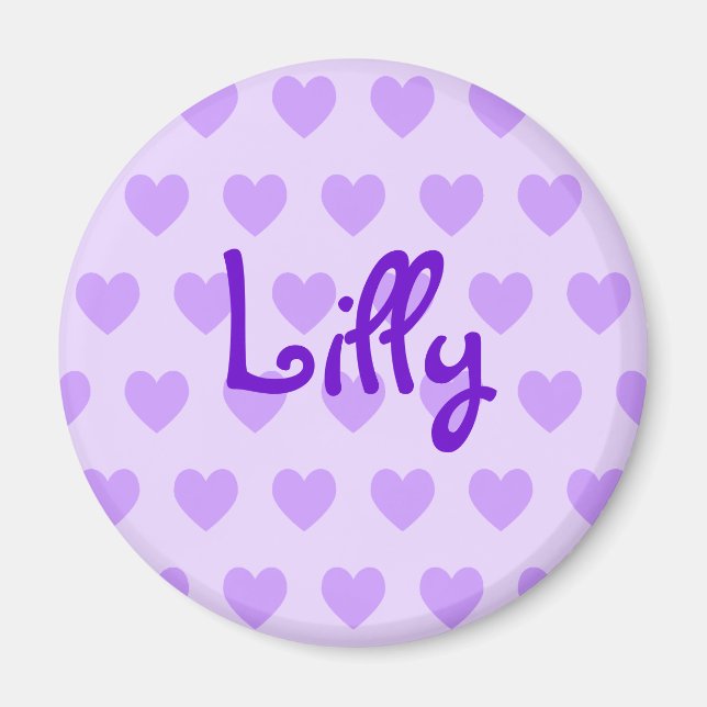 Lilly vid Lila Magnet (Framsidan)