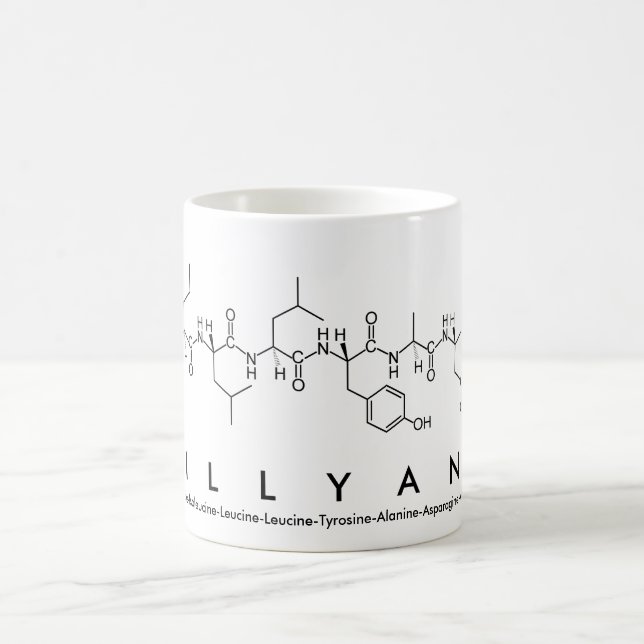 Lillyana peptide namn mugg (Center)