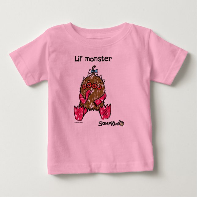 Lil'Monster Sskit Kins Organic Tee Shirt (Framsida)