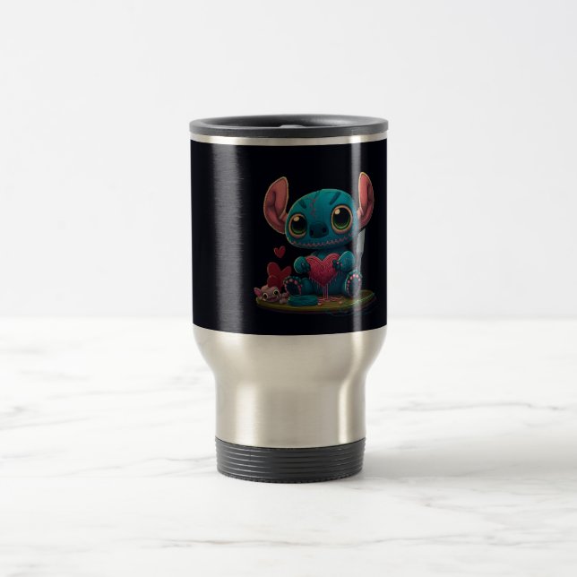 Lilo och Stitch Valentine Hearts Graphic Mugg (Center)