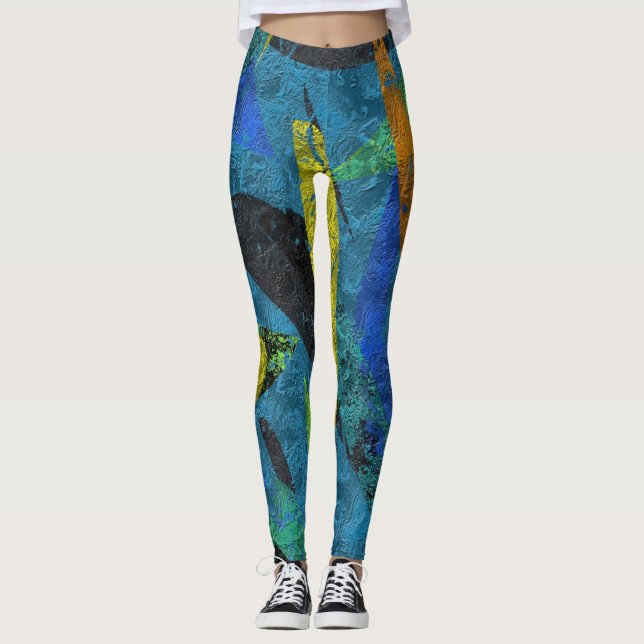 Lilo-Turcoise Cutouts Leggings (Framsida)