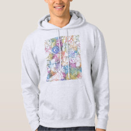 Lilongwe Malawi Stadskarta Hoodie