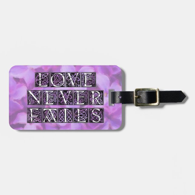 Lilor älskar misslyckas aldrig bagagebricka (Horisontell Framsida)