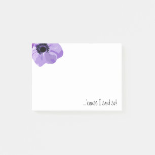 Lilor blommar, därför att jag sade, så Postar-i Post-it Block