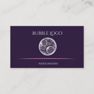 Lilor bubblar logotypvisitkortmallen visitkort
