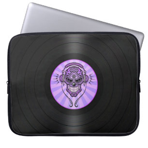 Lilor Dj sockrar skallen på det grafiska Laptop Sleeve