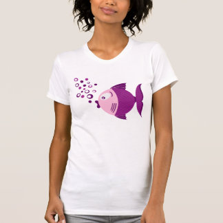 Lilor fiskar den grundläggande ljusa kvinnaT-tröja T Shirt