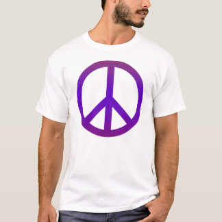 Lilor för fredsymbolmörk tee
