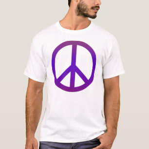 Lilor för fredsymbolmörk tee shirt