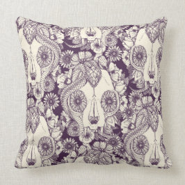 lilor för kattskalledamast kudde