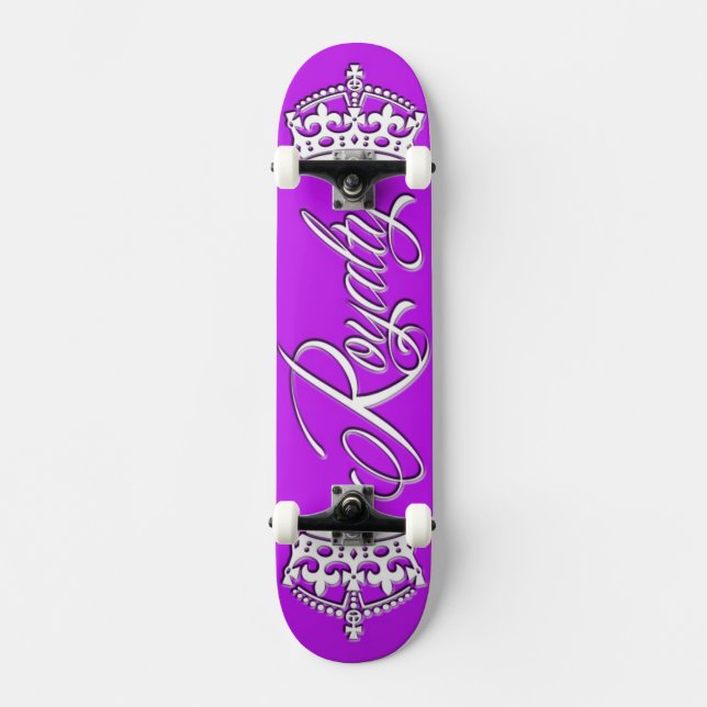 Lilor för royaltySkateboarddäck Skateboard Bräda 20 Cm (Framsida)
