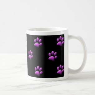 Lilor för tasstryckmugg på svart kaffemugg