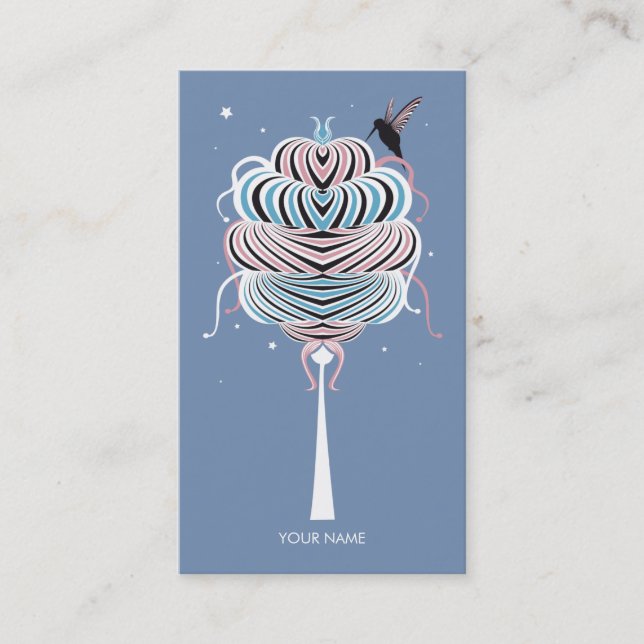 LILOR FÖR VISITKORT FÖR MIRAKELGLASSTRÄD (Framsida)