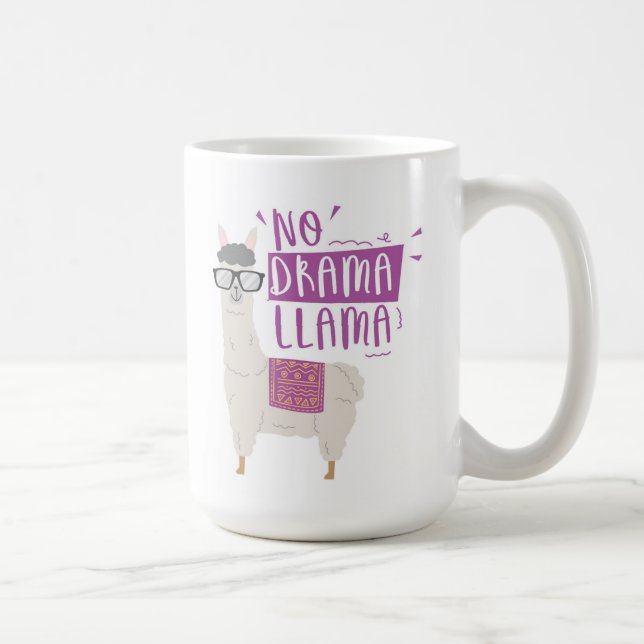 Lilor ingen dramaLlama Kaffemugg (Höger)