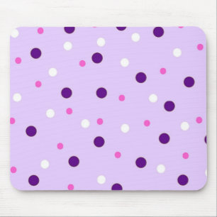 Lilor med rosa polka dots musmatta