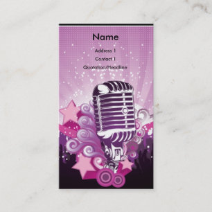 ♫lilor Mic och rosa stjärna♫ Visitkort
