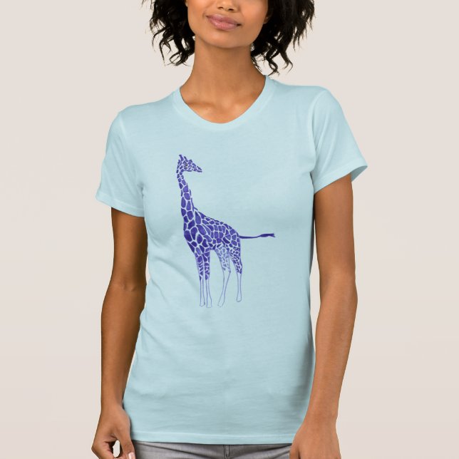 Lilor och Tshirts för lavendelfläckgiraff (Framsida)
