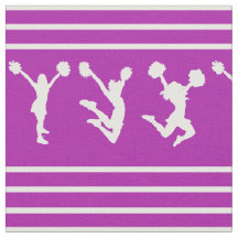 Lilor och vit görad randig Cheerleading eller Pom