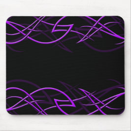 Lilor på svart "elegans" Mousepad Musmatta