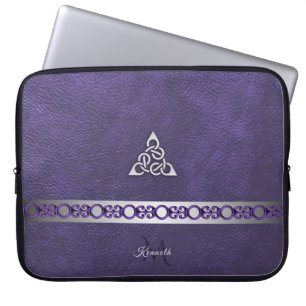 Lilor piskar med den Celtic fnurramonogramen för Laptop Fodral