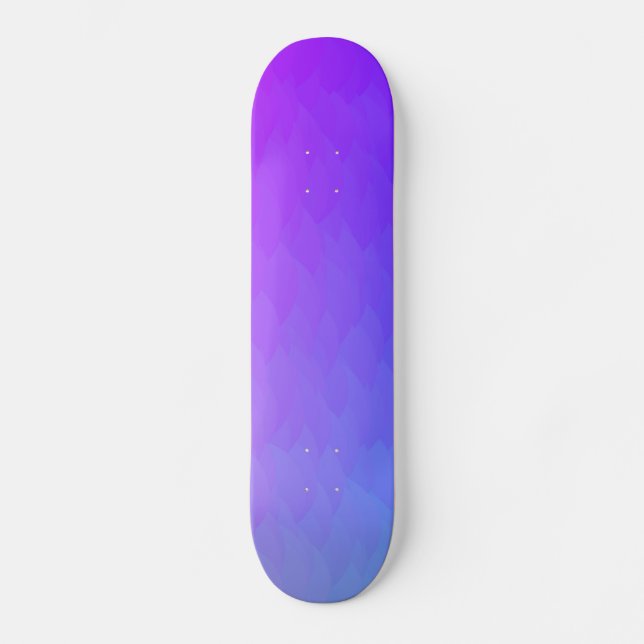 Lilor rosor, blått Ombre flammar Skateboarddäcket Mini Skateboard Bräda 18,5 Cm (Framsida)