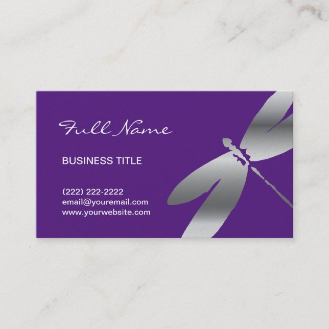 Lilor & silversländavisitkortar visitkort (Framsida)