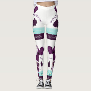 Lilor skrämmer beskåda ganska eventuellt flyg leggings