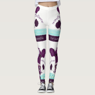 Lilor skrämmer beskåda ganska eventuellt flyg leggings