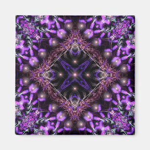 Lilor tänder FractalTapestrymagneten Magnet