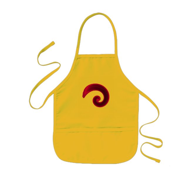 Lilor virvlar runt barnförkläde (Framsidan)