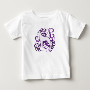 Lilor virvlar runt den tyska Shorthaired pekaren Tee Shirt