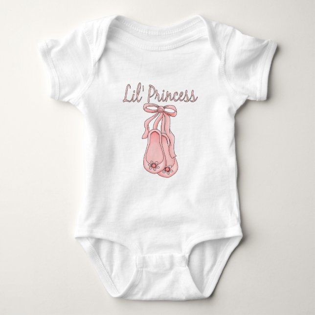 Lil'Princess Ballet Shoes 1 Tee Shirt (Framsida)
