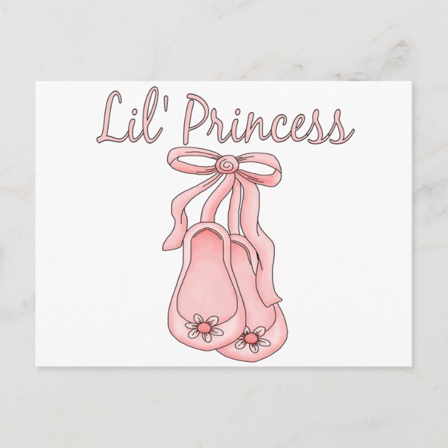 Lil'Princess Ballet Shoes   1 Vykort (Framsida)