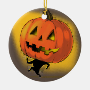 Lil'Pumpkin Head Julgransprydnad Keramik