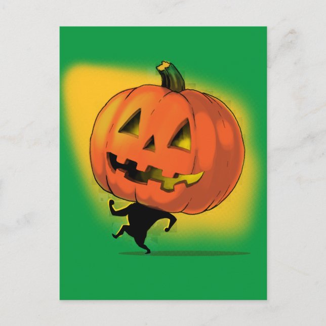 Lil'Pumpkin Head Vykort (Framsida)