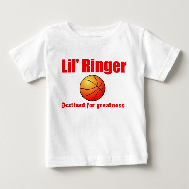 Lil'Ringer Basketball Tee Shirt (Framsida)