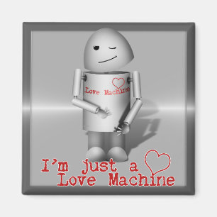 (Lil'Robo-x9) Kärlek Maskin Magnet