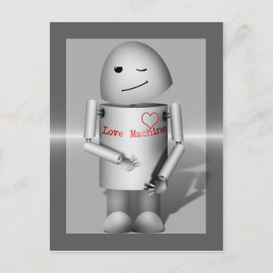 (Lil'Robo-x9) Kärlek Maskin Vykort