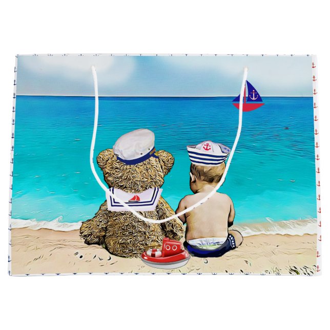 Lil'Sailor Nautical ThMeed Boy's Baby Shower (Framsidan)