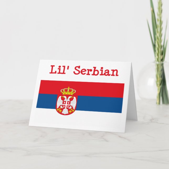 Lil'Serbian Greeting Card Kort (Framsida)