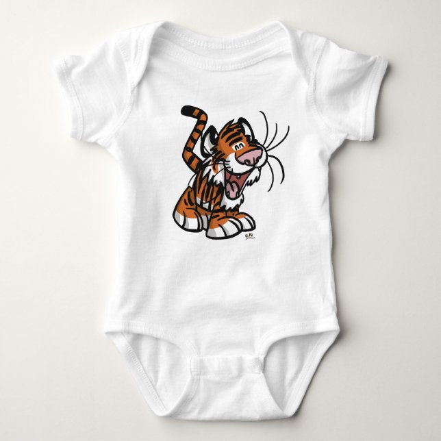 Lil'Tecknad Tiger Baby Apparel T Shirt (Framsida)