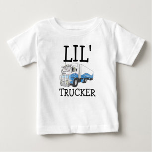 "Lil'Trucker" pun söt stor riggare lastbil T Shirt