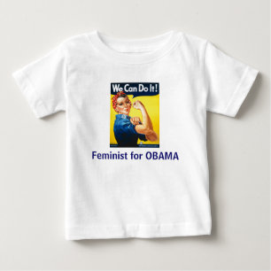 Lilttle Feminist för OBAMA Tee