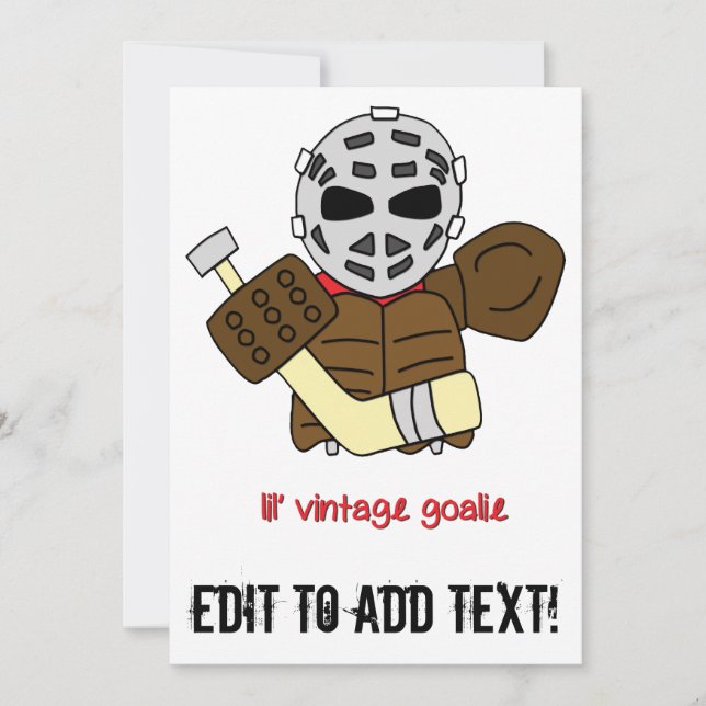 Lil'Vintage Hockey Goalie (Framsida)
