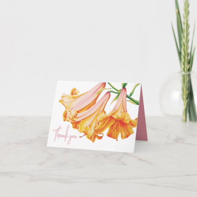 Lily bell konst tack för ditt foto på insidan av k (Framsida)