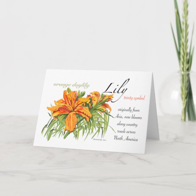 Lily Blank Card Tack Kort (Framsida)
