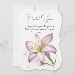 Lily-blommans möhippa. Inbjudan till blommigt.