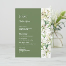 LILY Blommar Elegance Bröllop Meny